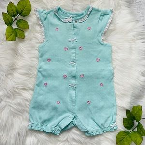 Little Me Baby Girls Heart Romper, Size 24m